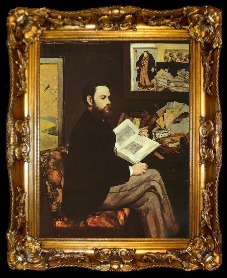 framed  Edouard Manet Portrait of Emile Zola, ta009-2